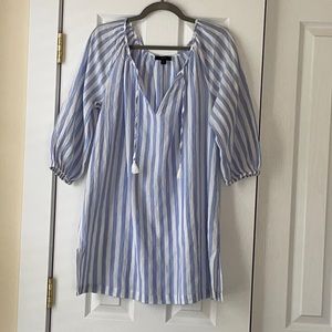 J. Crew Striped Swim Coverup